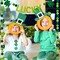 3 Pack St. Patrick's Day Felt Ball Garlands, 6.6 FT Lucky Pom Pom Shamrock Garlands, Green Felt Ball Garlands Banner, Irish Themed Party Favors for St. Patrick's Day Mantle Home Supplies Decorations